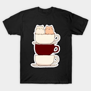 Mochacat and Lattekit T-Shirt